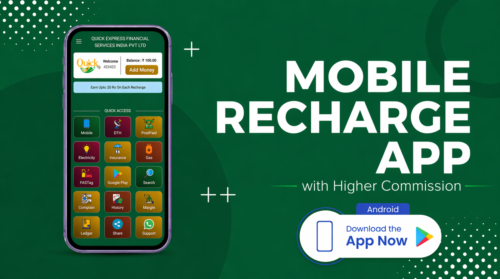 Quickepay Mobile Recharge Commission App - Maximize Your Earnings
